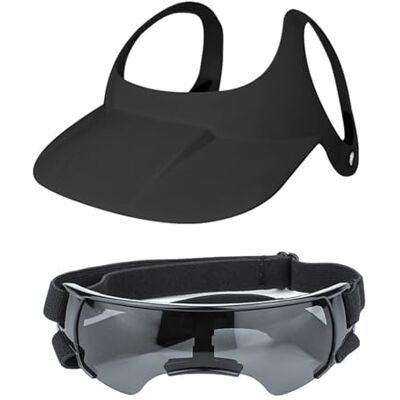 JSGHGDF Regulierbare Motorradhelme Schutzbrille für Kleine, Black Verstellbarer Riemen, stoßfeste Helme, winddichte Brillen für Outdoor Sportarten, Schutzbrillen für kleine Hunde JSGHGDF Regulierbare Motorradhelme Schutzbrille für Kleine, Black Verstellbarer Riemen, stoßfeste Helme, winddichte Brillen für Outdoor Sportarten, Schutzbrillen für kleine Hunde