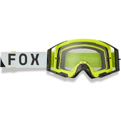 Fox Unisex Airspace Motocross Dirt Bike Goggle Fluorescent Yellow Tine, OS Fox Unisex Airspace Motocross Dirt Bike Goggle Fluorescent Yellow Tine, OS