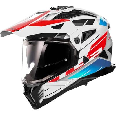 LS2 Motocrosshelme Pioneer II Namib white blue red S LS2 Motocrosshelme Pioneer II Namib white blue red S