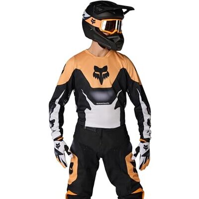Fox 180 Noble Motocross Jersey, schwarz/weiß/orange, S Fox 180 Noble Motocross Jersey, schwarz/weiß/orange, S