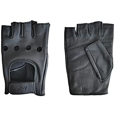 Simoni Racing Schwarze Leder Fingerlose Handschuhe XL - Handschuhe Simoni Racing Schwarze Leder Fingerlose Handschuhe XL - Handschuhe