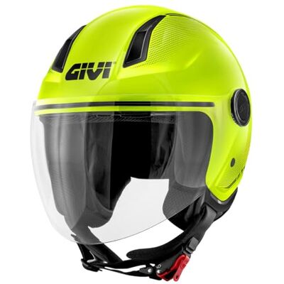 Givi DEMI-JET HELMET 11.7B GLOSSY LIME L Givi DEMI-JET HELMET 11.7B GLOSSY LIME L