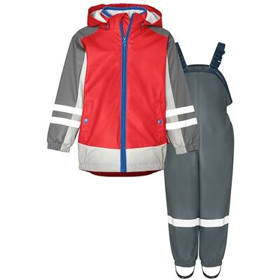 Playshoes Regen-Set, Zweiteilig 3-in-1 Regenjacke und Regenhose, Wasserdicht Playshoes Regen-Set, Zweiteilig 3-in-1 Regenjacke und Regenhose, Wasserdicht