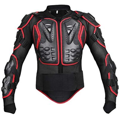 GES Motorradjacke, Körperpanzer, Oberkörperschutz, für Motorcross, Motorradrennen, Schutzausrüstung GES Motorradjacke, Körperpanzer, Oberkörperschutz, für Motorcross, Motorradrennen, Schutzausrüstung