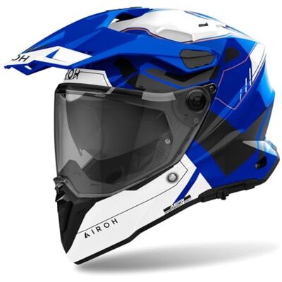 Airoh COMMANDER 2 REVEAL BLUE GLOSS XS Airoh COMMANDER 2 REVEAL BLUE GLOSS XS