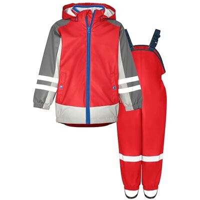 Playshoes Regen-Set, Zweiteilig 3-in-1 Regenjacke und Regenhose, Wasserdicht Playshoes Regen-Set, Zweiteilig 3-in-1 Regenjacke und Regenhose, Wasserdicht