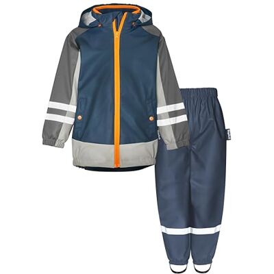 Playshoes Regen-Set, Zweiteilig 3-in-1 Regenjacke und Regenhose, Wasserdicht Playshoes Regen-Set, Zweiteilig 3-in-1 Regenjacke und Regenhose, Wasserdicht