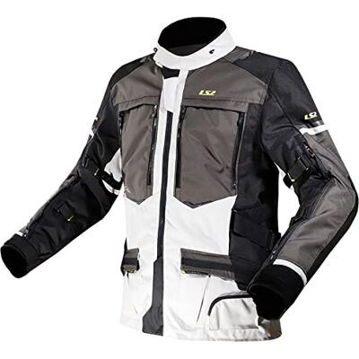 LS2 Herren Norway Black Grey Yellow Wasserdichte Herren-Motorradjacke (1er Pack) LS2 Herren Norway Black Grey Yellow Wasserdichte Herren-Motorradjacke (1er Pack)