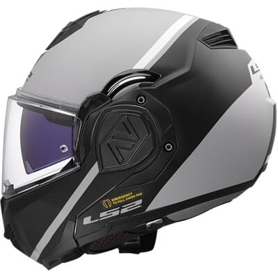 LS2 , Modularer Motorradhelm ADVANT SWIPE Matt Grey Black, XXL LS2 , Modularer Motorradhelm ADVANT SWIPE Matt Grey Black, XXL