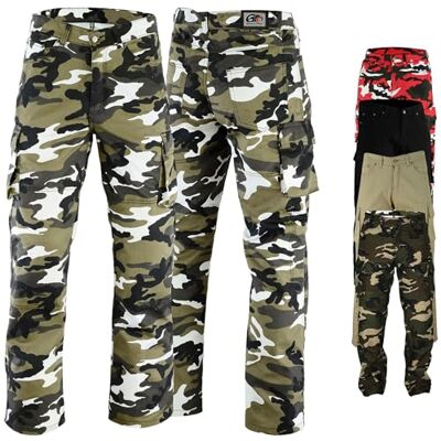 German Wear Motorradhose Herren Motorradjeans mit 2xCE-Protektoren Bikerjeans Futter aus Aramid-Stoff verstärkt Cargohose rutsch- & brandfeste Jeanshose mit 6 Taschen German Wear Motorradhose Herren Motorradjeans mit 2xCE-Protektoren Bikerjeans Futter aus Aramid-Stoff verstärkt Cargohose rutsch- & brandfeste Jeanshose mit 6 Taschen