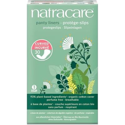 natracare Panty Liners Curved 30 natracare Panty Liners Curved 30