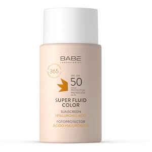 LABORATORIOS BABE LABORATORIOS Baby – Super Fluid Color Fotoprotector LSF 50 Sonnencreme für das Gesicht mit Farbe, wasserdicht, für alle Hauttypen, Lichtalterung, Sonnenschutz, 50 ml LABORATORIOS BABE LABORATORIOS Baby – Super Fluid Color Fotoprotector LSF 50 Sonnencreme für das Gesicht mit Farbe, wasserdicht, für alle Hauttypen, Lichtalterung, Sonnenschutz, 50 ml
