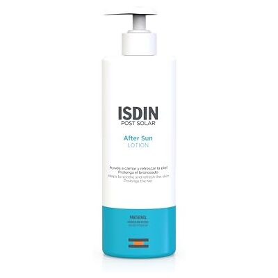 ISDIN After Sun Lotion, Sonnenlotion mit beruhigender und erfrischender Wirkung, intensive Feuchtigkeits- und Reparatur, 250 ml ISDIN After Sun Lotion, Sonnenlotion mit beruhigender und erfrischender Wirkung, intensive Feuchtigkeits- und Reparatur, 250 ml