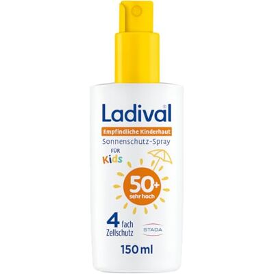 Ladival Empfindliche Kinderhaut Sonnencreme Spray LSF 50 für Kinder, 150ml Ladival Empfindliche Kinderhaut Sonnencreme Spray LSF 50 für Kinder, 150ml