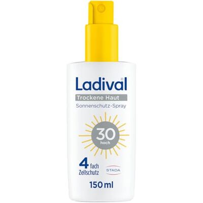 Ladival Trockene Haut Sonnencreme-Spray LSF 30 mit Hyaluronsäure, 150ml Ladival Trockene Haut Sonnencreme-Spray LSF 30 mit Hyaluronsäure, 150ml