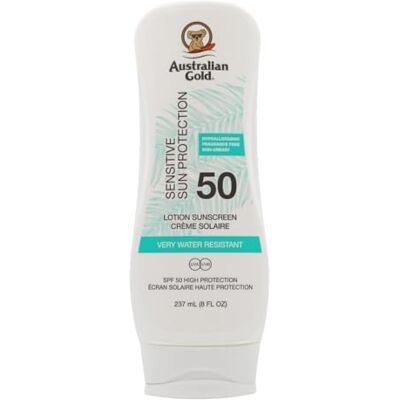 Australian Gold SPF 50 Sensitive Skin Lotion 237 ml Australian Gold SPF 50 Sensitive Skin Lotion 237 ml