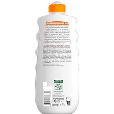 Garnier Delial Hydra Protect 24H Sonnenmilch XXL Familienformat Ceramide Protect 0% klebrig, 0% fettig Für helle, empfindliche und sonnenintolerante Haut LSF 30 400ml Garnier Delial Hydra Protect 24H Sonnenmilch XXL Familienformat Ceramide Protect 0% klebrig, 0% fettig Für helle, empfindliche und sonnenintolerante Haut LSF 30 400ml