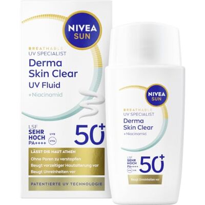 Nivea Sun Derma Skin Clear SPF 50+ - Sonnenschutzcreme Nivea Sun Derma Skin Clear SPF 50+ - Sonnenschutzcreme