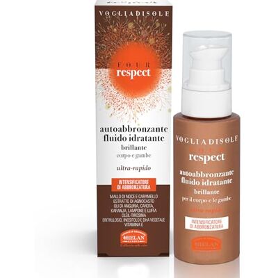 Helan , Vogliadisole Respect – Selbstbräuner Körper Beine Bräunungsintensivierer, Duftende flüssige Körperbräunungscreme mit Vitamin E, Inositol und Mönchspfeffer, ideal für empfindliche Haut, 100 ml Helan , Vogliadisole Respect – Selbstbräuner Körper Beine Bräunungsintensivierer, Duftende flüssige Körperbräunungscreme mit Vitamin E, Inositol und Mönchspfeffer, ideal für empfindliche Haut, 100 ml
