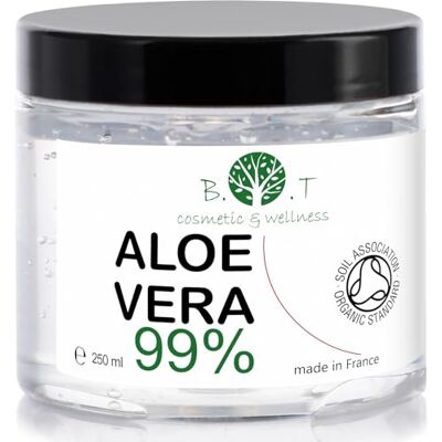 B.O.T cosmetic & wellness Bio Aloe Vera Gel 100% Natur Feuchtigkeitscreme für Gesicht und Körper Hautpflege für Trockene Haut und Sonnenbrand Haar Gel Nicht an Tieren Getestet, 250ml B.O.T cosmetic & wellness Bio Aloe Vera Gel 100% Natur Feuchtigkeitscreme für Gesicht und Körper Hautpflege für Trockene Haut und Sonnenbrand Haar Gel Nicht an Tieren Getestet, 250ml