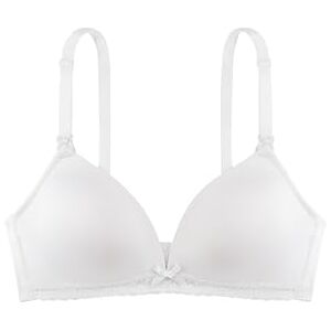 Dorina May Still-BH ohne Bügel – Vorgeformte Cups mit Baumwoll-Sling, Verstellbare Träger, Zarte Spitzenverzierung, Einfach zu öffnende Clips für direkten Hautkontakt, Weiß Dorina May Still-BH ohne Bügel – Vorgeformte Cups mit Baumwoll-Sling, Verstellbare Träger, Zarte Spitzenverzierung, Einfach zu öffnende Clips für direkten Hautkontakt, Weiß