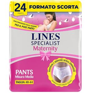 Lines Specialist Pants Maternity, 20 Unterhosen für die Zeit nach der Entbindung M (24 Unità) Lines Specialist Pants Maternity, 20 Unterhosen für die Zeit nach der Entbindung M (24 Unità)
