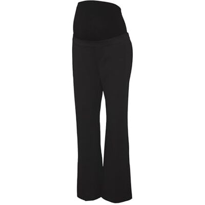 MAMALICIOUS Damen Mllaila Pintuck Wo Pants, Schwarz, M MAMALICIOUS Damen Mllaila Pintuck Wo Pants, Schwarz, M