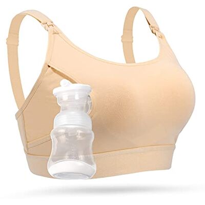 Momcozy Schwangerschafts Still BH, Milchpumpen-BH mit Zusätzlichen BH-Verlängerungen, Umstandsmode Ohne Bügel für Damen, Verstellbarer Still-BH und Freihändiges Abpumpen Momcozy Schwangerschafts Still BH, Milchpumpen-BH mit Zusätzlichen BH-Verlängerungen, Umstandsmode Ohne Bügel für Damen, Verstellbarer Still-BH und Freihändiges Abpumpen