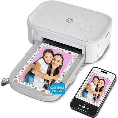 HP Sprocket Studio Plus Sofortbild-Farbfotodrucker, 4 x 6 (10,2 x 15,2 cm), 10 Blatt, Tintenpatrone, Kabellos, Wi-Fi, Thermosublimation, Weiß HP Sprocket Studio Plus Sofortbild-Farbfotodrucker, 4 x 6 (10,2 x 15,2 cm), 10 Blatt, Tintenpatrone, Kabellos, Wi-Fi, Thermosublimation, Weiß