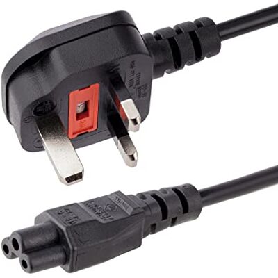 StarTech .com PXTNB3SUK1M 1 m Laptop Netzkabel, britischer 3-Pin-Stecker, BS-1363 auf C5 Kleeblatt-Stecker, Schwarz StarTech .com PXTNB3SUK1M 1 m Laptop Netzkabel, britischer 3-Pin-Stecker, BS-1363 auf C5 Kleeblatt-Stecker, Schwarz