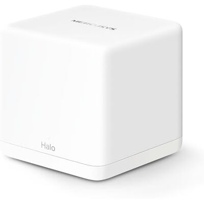 MERCUSYS Halo H60X Wi-Fi 6 Mesh WLAN Set (1er Pack), AX1500 Dualband Router & Repeater, 3 x Gigabit-Port, MU-MIMO, App-Steuerung, bis zu 100 Geräte, empfohlen für Häuser mit 1–2 Schlafzimmern MERCUSYS Halo H60X Wi-Fi 6 Mesh WLAN Set (1er Pack), AX1500 Dualband Router & Repeater, 3 x Gigabit-Port, MU-MIMO, App-Steuerung, bis zu 100 Geräte, empfohlen für Häuser mit 1–2 Schlafzimmern