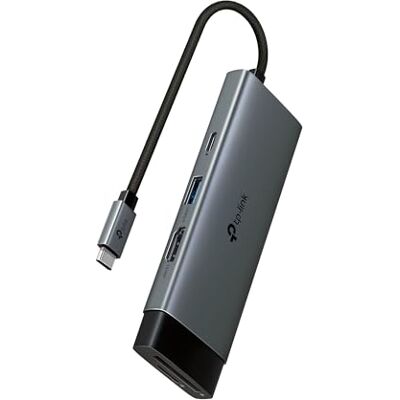 TP-Link UH7021C USB C Hub mit 7 Ports, PD100W, 4K 60Hz HDMI, 1 × USB C, 2 × USB A, SD- und microSD-Karten bis zu 200 MB/s, Plug und Play, kompatibel mit MacOS, Windows, Linux, iPad OS, iOS, Android TP-Link UH7021C USB C Hub mit 7 Ports, PD100W, 4K 60Hz HDMI, 1 × USB C, 2 × USB A, SD- und microSD-Karten bis zu 200 MB/s, Plug und Play, kompatibel mit MacOS, Windows, Linux, iPad OS, iOS, Android