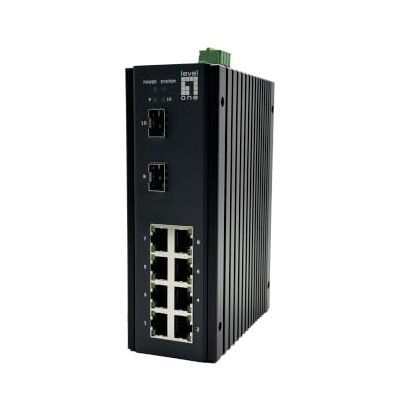LevelOne IGU-1071 10-Port L2 Plus Managed Gigabit Industrie-Switch, 8X 1GbE RJ45, 2X 1/2,5GbE SFP, DIN-Schiene, -40°C bis 75°C LevelOne IGU-1071 10-Port L2 Plus Managed Gigabit Industrie-Switch, 8X 1GbE RJ45, 2X 1/2,5GbE SFP, DIN-Schiene, -40°C bis 75°C