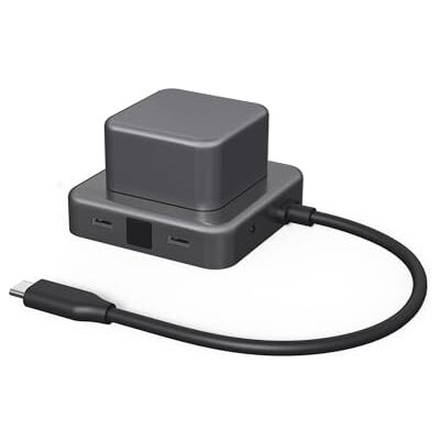 Xoopar Lade-Hub 7-in-1 100 W USB-C HDMI Audio Aluminium Schwarz Xoopar Lade-Hub 7-in-1 100 W USB-C HDMI Audio Aluminium Schwarz