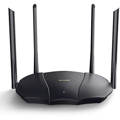 Tenda WiFi 6 AX3000 Smart WiFi Router, Dual Band Gigabit Wireless Internet Router, AX Router mit 4 Gigabit-Ports, OFDMA+MU-MIMO, Kindersicherung+Fernbedienung, Einfache App-Setup, IPV6&WPA3, RX9 Tenda WiFi 6 AX3000 Smart WiFi Router, Dual Band Gigabit Wireless Internet Router, AX Router mit 4 Gigabit-Ports, OFDMA+MU-MIMO, Kindersicherung+Fernbedienung, Einfache App-Setup, IPV6&WPA3, RX9