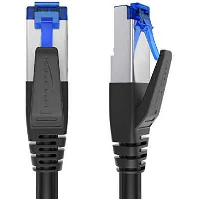 KabelDirekt – Cat-7-Netzwerkkabel – 2x0,6m – 10 Gigabit, RJ45 2er-Set Cat-7-LAN-/Patchkabel bis 10Gbit/s – für Highspeed-Netzwerke, PC, Switch, Router & Modem, RJ45, schwarz KabelDirekt – Cat-7-Netzwerkkabel – 2x0,6m – 10 Gigabit, RJ45 2er-Set Cat-7-LAN-/Patchkabel bis 10Gbit/s – für Highspeed-Netzwerke, PC, Switch, Router & Modem, RJ45, schwarz