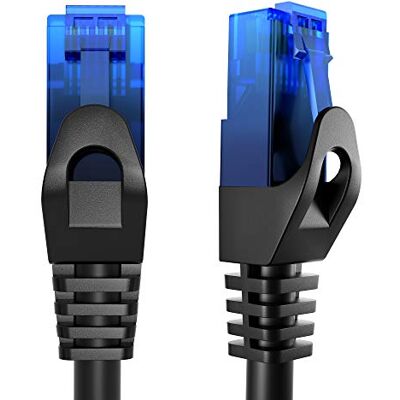 KabelDirekt – LAN-/Netzwerkkabel – 9m – Gigabit, RJ45, Schwarz Ethernet-/Patchkabel für Gigabit-Netzwerke – verbindet Router, Modem, Switch, PC & Konsole via RJ45, flexibel KabelDirekt – LAN-/Netzwerkkabel – 9m – Gigabit, RJ45, Schwarz Ethernet-/Patchkabel für Gigabit-Netzwerke – verbindet Router, Modem, Switch, PC & Konsole via RJ45, flexibel