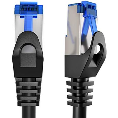 KabelDirekt – LAN-/Netzwerkkabel – 9m – Gigabit, RJ45, Silber Ethernet-/Patchkabel für Gigabit-Netzwerke – verbindet Router, Modem, Switch, PC & Konsole via RJ45 – silbern, flexibel KabelDirekt – LAN-/Netzwerkkabel – 9m – Gigabit, RJ45, Silber Ethernet-/Patchkabel für Gigabit-Netzwerke – verbindet Router, Modem, Switch, PC & Konsole via RJ45 – silbern, flexibel