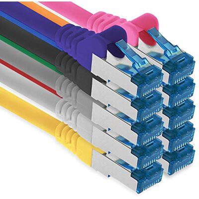 1aTTack.de Patchkabel – 10X 2m Ethernet, Netzwerk, Lan Kabel CAT6a (für Gigabit Netzwerke, Router, Switch, Modems mit RJ45 Eingang – 10 Farben) 1aTTack.de Patchkabel – 10X 2m Ethernet, Netzwerk, Lan Kabel CAT6a (für Gigabit Netzwerke, Router, Switch, Modems mit RJ45 Eingang – 10 Farben)
