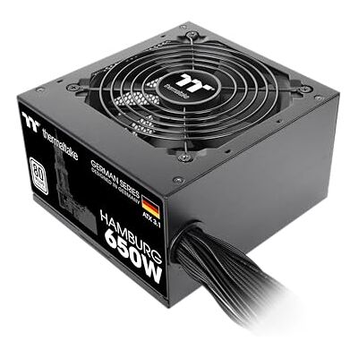 Thermaltake Hamburg 650W Netzteil ATX 3.1 PCIe 5.1 80Plus Weiß Zertifiziert geräuscharmer Betrieb German Series Thermaltake Hamburg 650W Netzteil ATX 3.1 PCIe 5.1 80Plus Weiß Zertifiziert geräuscharmer Betrieb German Series