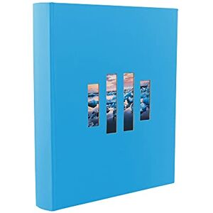 Exacompta 16071E Fotobuch MILANO 300 Fotos 60 schwarze Seiten Format 29 x 32 cm Einband aus blauem Papier mit Textileffekt Fenster zur individuellen Gestaltung FSC® zertifiziert Exacompta 16071E Fotobuch MILANO 300 Fotos 60 schwarze Seiten Format 29 x 32 cm Einband aus blauem Papier mit Textileffekt Fenster zur individuellen Gestaltung FSC® zertifiziert