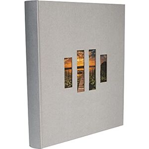 Exacompta 16072E Fotobuch MILANO 300 Fotos 60 schwarze Seiten Format 29 x 32 cm Einband aus grauem Papier mit Textileffekt Fenster zur individuellen Gestaltung FSC® zertifiziert Exacompta 16072E Fotobuch MILANO 300 Fotos 60 schwarze Seiten Format 29 x 32 cm Einband aus grauem Papier mit Textileffekt Fenster zur individuellen Gestaltung FSC® zertifiziert