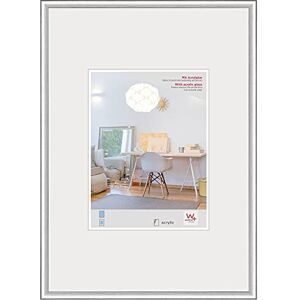 walther design Bilderrahmen silber 29,7 x 42 cm (DIN A3) mit Kunstglas, New Lifestyle Kunststoffrahmen KVX342S walther design Bilderrahmen silber 29,7 x 42 cm (DIN A3) mit Kunstglas, New Lifestyle Kunststoffrahmen KVX342S