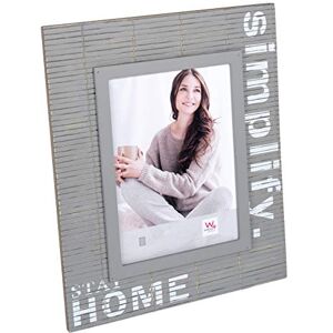 walther design Bilderrahmen grau 13 x 18 cm Holz-Portraitrahmen mit Dekor SchriftzugSimplify YS318D walther design Bilderrahmen grau 13 x 18 cm Holz-Portraitrahmen mit Dekor SchriftzugSimplify YS318D