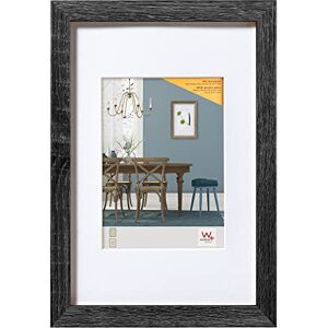 walther design Bilderrahmen dunkelgrau 50 x 60 cm mit Kunstglas und Passepartout Fiorito Holzrahmen EFX060D walther design Bilderrahmen dunkelgrau 50 x 60 cm mit Kunstglas und Passepartout Fiorito Holzrahmen EFX060D