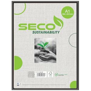 Seco Stewart Superior A1 Gebürstetes Aluminium Bilderrahmen - Schwarz Seco Stewart Superior A1 Gebürstetes Aluminium Bilderrahmen - Schwarz