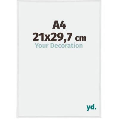 yd. Bilderrahmen DIN A4 21x29.7 cm Weiß Hochglanz Kunststoff Rahmen Annecy yd. Bilderrahmen DIN A4 21x29.7 cm Weiß Hochglanz Kunststoff Rahmen Annecy