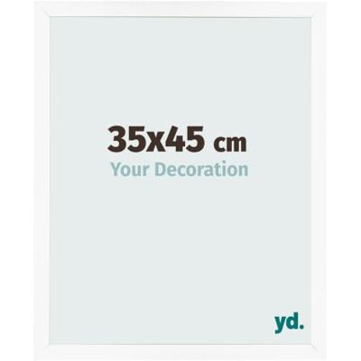 yd. Bilderrahmen 35x45 cm Weiß Matt MDF Rahmen Bologna Your Decoration, Acrylglas aus Kunststoff, Wandmontage, Geeignet für Fotos, Poster und Puzzles, Made in Holland yd. Bilderrahmen 35x45 cm Weiß Matt MDF Rahmen Bologna Your Decoration, Acrylglas aus Kunststoff, Wandmontage, Geeignet für Fotos, Poster und Puzzles, Made in Holland