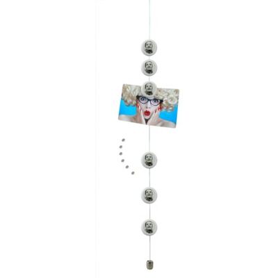 trendfinding Design Deko Magnetseil Fotoseil Stahlseil mit 6 Bilderrahmen Foto Galerie Fotogalerie Halter Fotohalter Kartenhalter 6 Neodym Magnete trendfinding Design Deko Magnetseil Fotoseil Stahlseil mit 6 Bilderrahmen Foto Galerie Fotogalerie Halter Fotohalter Kartenhalter 6 Neodym Magnete