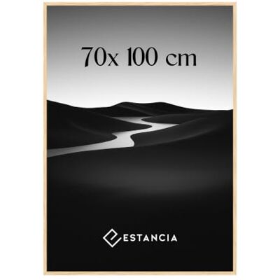 Estancia Bilderrahmen aus Eichenholz mit Bruchsicherem Acrylglas 70x100 cm Großer Moderner Holzbilderrahmen 70 x 100 cm Estancia Bilderrahmen aus Eichenholz mit Bruchsicherem Acrylglas 70x100 cm Großer Moderner Holzbilderrahmen 70 x 100 cm